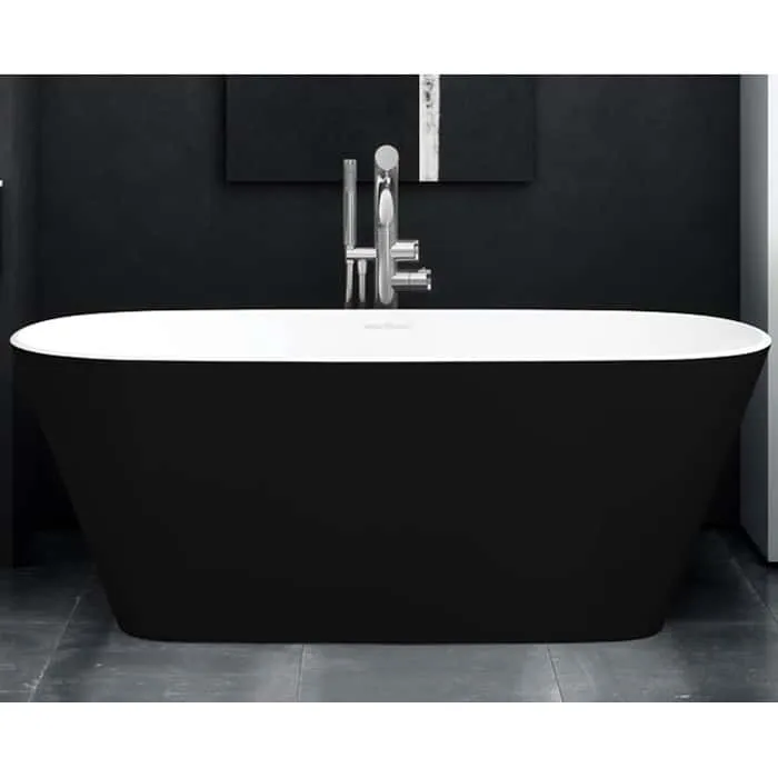 Victoria and Albert Vetralla Vasca Bagno Nero Opaco Sala Mostra Pieroni Lucca